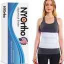 NYOrtho Abdominal Binder Lower Waist Support Belt - Compression Wrap for Men and Women MADE IN USA (45" - 60") 3 Panel - 9"