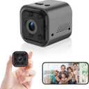 Hidden Camera - 1080P HD WiFi Wireless Security Camera - Nanny Camera - Best Mini Car Cameras for Surveillance - Surveillance Camera with Motion Detection and Night Vision (Black)