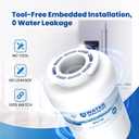 Waterspecialist WS613B Replacement for MWF, SmartWater MWFP, MWFA, GWF, HDX FMG-1, WFC1201, GSE25GSHECSS, PC75009, RWF1060, Kenmore 9991 Refrigerator Water Filter, 3 Filters