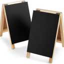 2 Pack Mini Chalkboard Easel Signs for Tabletop Decorations, Restaurant Food Display, Message Boards, Small Business, Wedding, Catering Events, Coffee Shop (4.5x7.5 in)