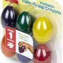 Crayola My First Palm Grip Crayons, Toddler, Coloring Gift, 6 Count, Assorted Colors