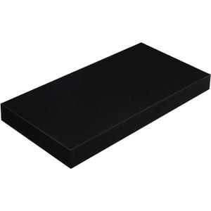 VASAGLE Wall Shelf, Vintage Floating Shelf 15.7 inch, Hanging Shelves Wall Mounted, for Photos, Decorations, Black ULWS24BK