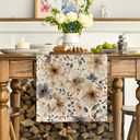 Artoid Mode Poppy Floral 210 GSM Spring Table Runner, Seasonal Summer Fall Kitchen Dining Table Decoration for Home Party Decor 13x108 Inch