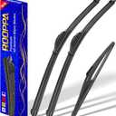 3 wipers Replacement for 2018-2023 Nissan Kicks, Windshield Wiper Blades Original Equipment Replacement - 26"/16"/12" (Set of 3) U/J HOOK