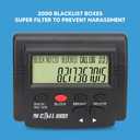 Call Blocker for Landline Phones, 2000 Groups, LCD Screen Display, Anti Harassment, Display Brightness, Large Capacity Prevent Harassment Caller ID Box with LCD Display