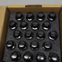 Dynofit 12x1.25 OEM Lug Bolts,Compatible with 2015-2025 Jeep Renegade,2023-2025 Dodge Hornet,20PCS M12x1.25 17mm Hex Wheel Bolts,Replace OE#Chrysler 68296586AA,610-632,610-573,Fiat 06106146AA (Black)