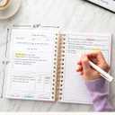 Lamare Meeting Notebook for Work Organization, Perfect Work Notebook for Note Taking, Meeting Planner and Office Supplies for Men & Women Large 