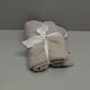 CYMULA Knit Throw Blanket for Couch Light Grey - Super Soft Lightweight Plush Fuzzy Fluffy Warm Cozy Blankets and Throws for Sofa Bed, 50 x 60 inches