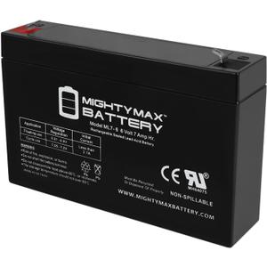 Mighty Max Battery ML7-6 - 6 Volt 7 AH, F1 Terminal, Rechargeable SLA AGM Battery, Mighy Max Product