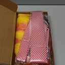 3pcs Halloween Anger costume Adult, Halloween Costumes for Adults Include Wig, Red and White Striped Tie and Red Gloves, Angry Costume for Cosplay, Dress Up Party Supplies