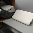 Orthopedic Bed Wedge Pillow Set for Sleeping 4 PCS - Adjustable Triangle Pillow for Neck Leg Support with Washable Cover - 35D Foam Wedge Pillow Post Surgery for GERD & Snoring (White Grey)