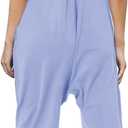 Cnkwei Girls' Casual Sleeveless Jumpsuits Spaghetti Strap Loose Romper Long Pants with Pockets, Size: 11-12 Years