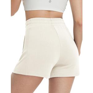 baleaf Womens 12" Long Bermuda Shorts Knee Length Cotton Athletic Shorts Sweat Casual Lounge Walking Summer (M)