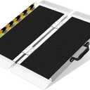 2FT Portable Wheelchair Ramp, Non-Slip Aluminum Folding Handicap Ramp for Home Steps, Stairs, Threshold and Doorways, Scooter Ramps, 600LBS Capacity