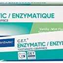 Pack of 2, Virbac C.E.T. Enzymatic Toothpaste Eliminates Bad Breath by Removing Plaque and Tartar Buildup Best Pet Dental Care Toothpaste Vanilla Mint Flavor 2.5 Oz Tube, EXP 08/2027