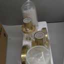 Gold Bathroom Wall Sconces Set of 2, Modern Sconces Wall Lighting Vanity Light Fixtures with Opal White Glass Shade, Brushed Brass Wall Lights for Mirror Living Room Bedroom Hallway Kitchen Stairs (Hardwired (2 Pack))