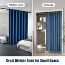 Heavy Duty Shower Curtain Rod - 42 to 60" Adjustable,3-In-1 Installation (No Drilling, Adhesive Or Screw In Mount),Non-Slip Rust-Resistance Tension Rod for Bathroom,Closet,Kitchen,Doorways