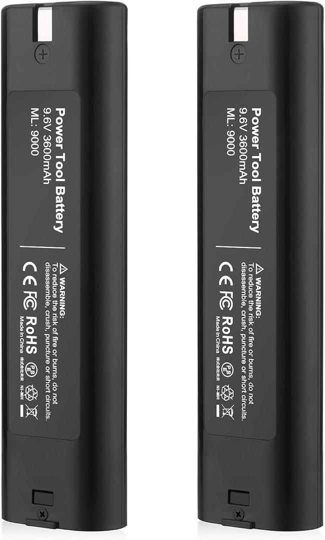 Upgraded 9.6v 3600mAh Replacement Battery Compatible with Makita 9000 9033 193890-9 192696-2 632007-4 2pack