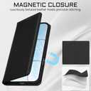 2 x Rssviss for iPhone Air Wallet Case, Flip Folio Case Compatible with Magsafe, RFID Blocking Card Holder Kickstand, Shockproof iPhone Cover Men Women for iPhone Air 6.5" Black