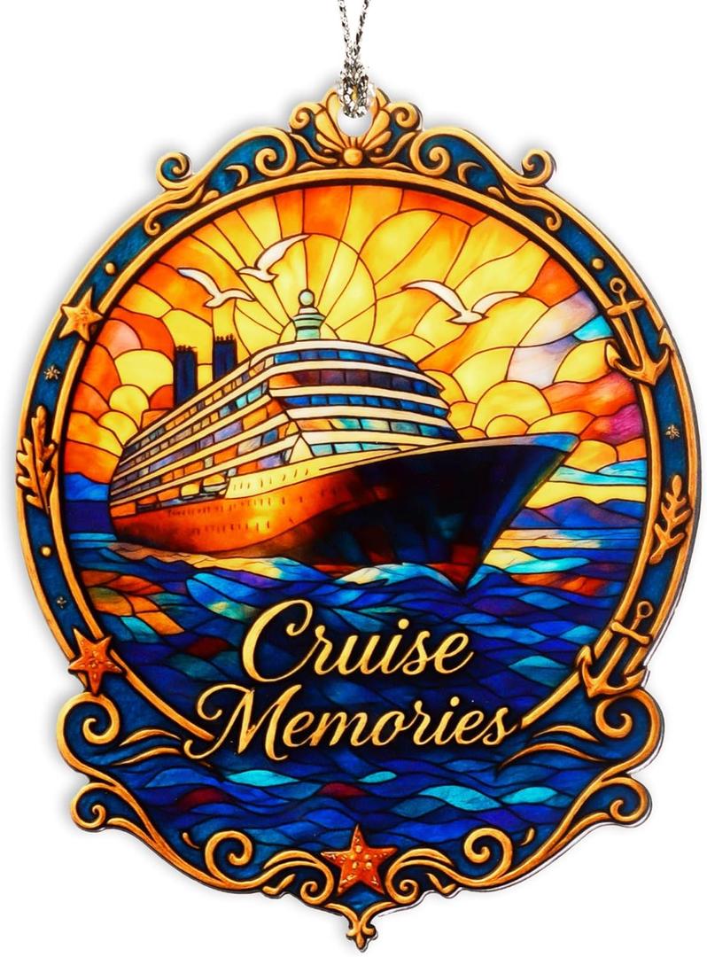 3 x Funny Christmas Ornaments 2026 - Cruise Christmas Ornaments 2026 (cruid1)