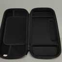 Orzly Carry Case Compatible with Nintendo Switch and New Switch OLED Console - Black Protective Hard Portable Travel Carry Case Shell Pouch with Pockets for Accessories and Games