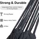 SUNCREAT Hammocks Outdoor Camping Double Hammock, Extra Large 2 Person Hammock for Camping, Dark Gray