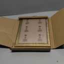 Wood 8x10 Frame Set Gold, Ornate Natural Wooden 10x8in Picture Frames, Modern Golden 8 x 10inch Gallery Photo Pic Frame with HD Plexiglass, Horizontal Vertical Wall Mounting Tabletop Display 1Pcs