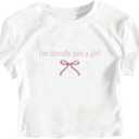 Girl's Letter Bow Graphic Tees Short Sleeve Crewneck Cute Shirts for Teen Girls Trendy (White)