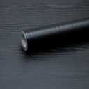 Black Wood Grain Contact Paper Peel and Stick Wallpaper Wood Wallpaper Decorative for Furniture Cabinets and Drawers Countertops Waterproof Self Adhesive Easy to Clean Vinyl 17.7'' x78.7'' (17.7"W x 78.7"L)