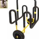 Suspenz Double SUP Transport Cart with Airless Wheels, Carrier/Trolley for 2 Stand Up Paddle Boards & Surfboards, Yellow (22-9934)
