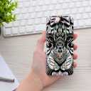 for iPhone 8 Plus Case,for iPhone 7 Plus Case for Women Men Girl,VoMotec Shockproof Anti-Scratch Slim Soft TPU Clear Protective Cover Cases for iPhone 8 7 Plus 5.5,Black Tiger Head with Colorful Cross