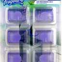 3 x Clorox Fraganzia Stick-On Gel Fresheners, Lavender with Eucalyptus Trash Can Deodorizer Up to 30 Days Scent, Odor Absorber for Kitchen, Bathroom, Closet, No Plug or Batteries, 0.12 Fl Oz, 6 Count