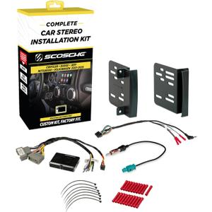 Scosche CR0714DDCS Double DIN Radio Install Dash Kit Compatible with Select 2007-19 Chrysler, Dodge or Jeep Vehicles - Complete Car Stereo Installation Kit - See Fit Guide in Images to Verify Vehicle