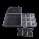 30Pcs Bead Organizer, Clear Plastic Cases for Pearl Bracelets and Small Accessories (2.17 x 2.17x0.79 inches)