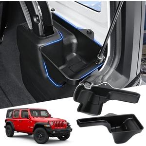 Huidnnas Rear Cargo Side Trunk Storage Box Tray Fit for Jeep Wrangler JL 2018-2023 Trunk Storage Tray Organizers Cargo Organizer  (NOT FIT 4XE)