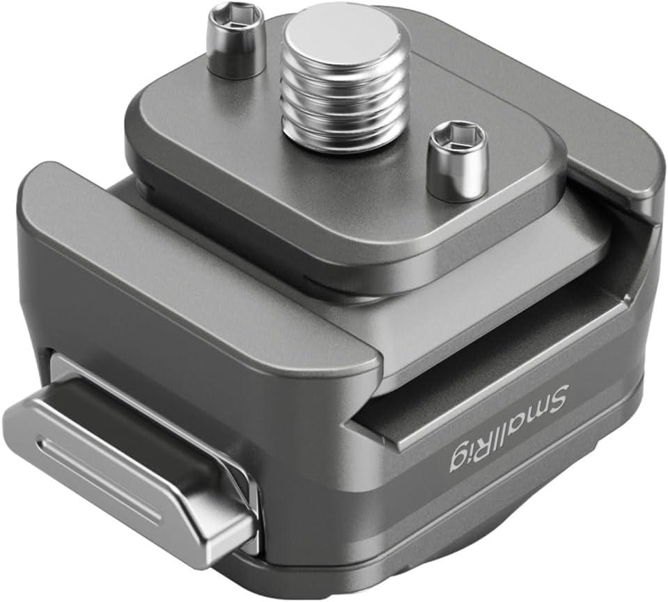SmallRig HawkLock H21 Universal Quick Release Mount Plate Kit, Dual-Direction QR-Slide NATO Rail with Anti-Deflection 1/4"-20 Screw, Load up to 5kg / 11lb for Cameras, Monitors, Action Cameras - 4491