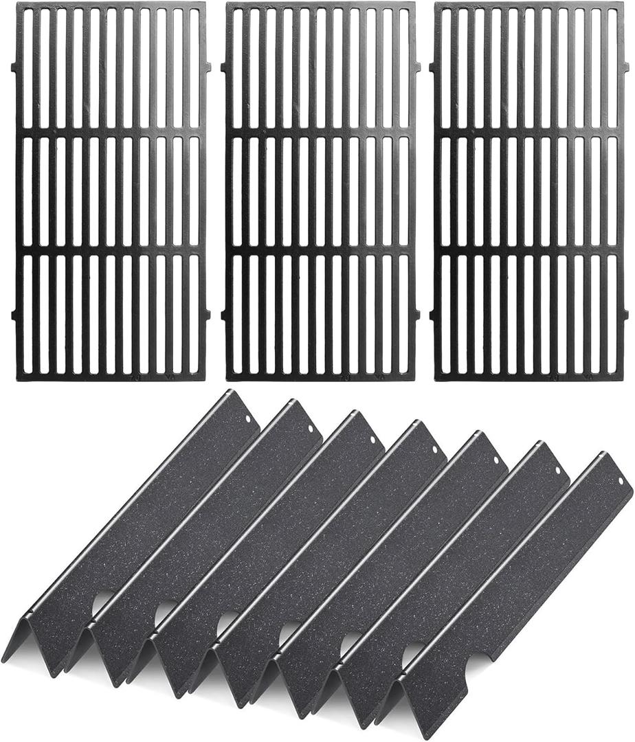 Grill Replacement Parts for Weber Genesis II 400, Genesis II LX 400 Series II E-410 E-435 S-410 GBS S-435 S-440 LX E/S-440 Series Gas Grills, Grates Flavorizer Bars For Weber 66097 66089 66033 66796