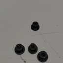 uxcell Knurled Thumb Nuts, 4Pcs M5 x 16 x 10mm Carbon Steel Knurled Nut, Adjusting Round Knobs Fasteners Nuts for 3D Printer Parts, Black