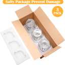 Flrolove 78oz Glass Storage Jars with Airtight Lids Set of 3, Pantry Storage Containers with Lids, Square Large Airtight Glass Jars, Perfect for Kitchen Canning Cereal, Pasta, Flour, Coffee Beans