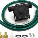 Drill Water Transfer Pump 750GPH, Mini Hand Drill Pump Self Priming for Aquariums Rain barrels Fish tanks, Easy to Use for Water, Oil Fluid Transferring Include Hoses and Adapter