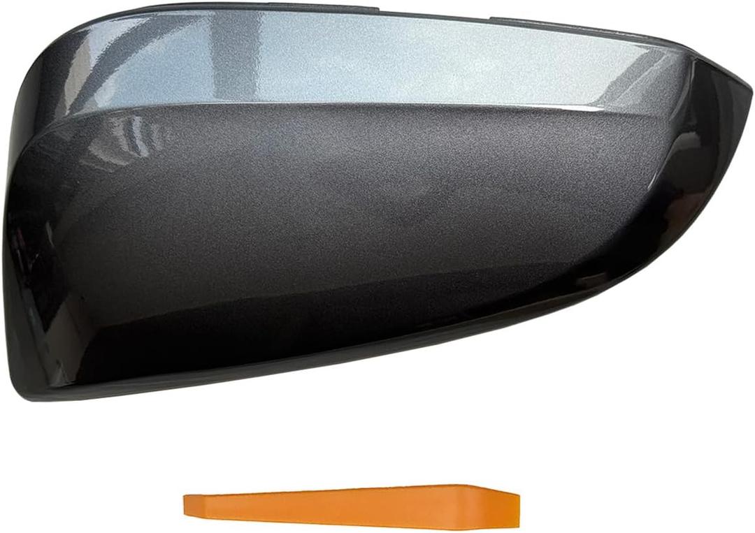 Passenger Right Side Mirror Cover Cap Compatible with Toyota Rav4 2013-2018 XLE/SE/LTD, 4RUNNER 2013-2023,RAV4 HV 2016 - Without Side Camera Models, Gray