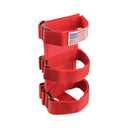 Ohleats Roll Bar Fire Extinguisher Holder, Adjustable Fire Extinguisher Mount Strap with American Flag Pattern, Car Accessories Fixed Belt for Wrangler JK JKU TJ CJ Gladiator (Red)