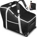 SCTEL Infant Car Seat Travel Bag Backpack for Airplane, Fits Doona Car Seat Stroller and Base, Padded Carseat Cover for Air Travel, Nuna Pipa Car Seat Travel Bag with Wheels