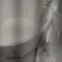 2 Pcs Wedding Flower Girl Baskets with Cute Pearl Handle Bowknot Satin Flower Baskets for Wedding Ceremony, Ivory