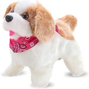 Liberty Imports Flip Over Puppy - Battery Operated Mechanical Jumping Little Pet Dog - Flipping Toy That Somersaults, Walks, Sits, Barks for Toddlers & Kids
