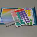 Magnetic Fraction Educational Puzzle Fraction Tiles and Circles, Equip Magnetic Score Disk Demonstrator,Math Manipulatives Enhance Early Primary School Students Mathematical Skills (Green)