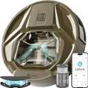 Lefant M320G Robotic Vacuum Cleaner, Carpet Detection, 8,000 Pa Suction, Low Noise, 800ml Visible Dustbin, 360 Mins Runtime, Self-Charging, Ideal for Hard Floor, Pet Hair, Golden Brown