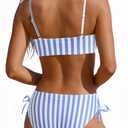Daci Bikini Sets for Women - Two Piece Scoop Neck Swimsuit Full Coverage Bathing Suit 2026 (Blue, XS)