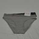 Calvin Klein Women's Motive Cotton Multipack Bikini Panty (Black/Gray Heather), S