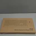 Wireless Keyboard and Mouse Combo, Full Size Quiet Key Computer Keyboard and Cordless Mice with 3 DPI Adjustable, 2.4G Lag-Free, Long Battery Life, Compatible with Windows and Mac Systems